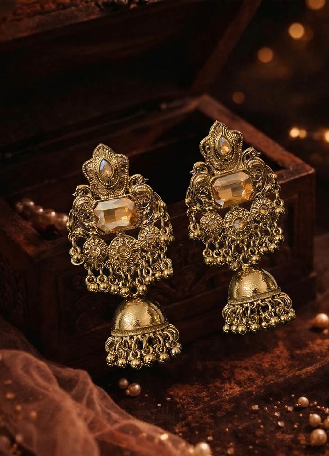 Raagini Peacock Jhumkis
