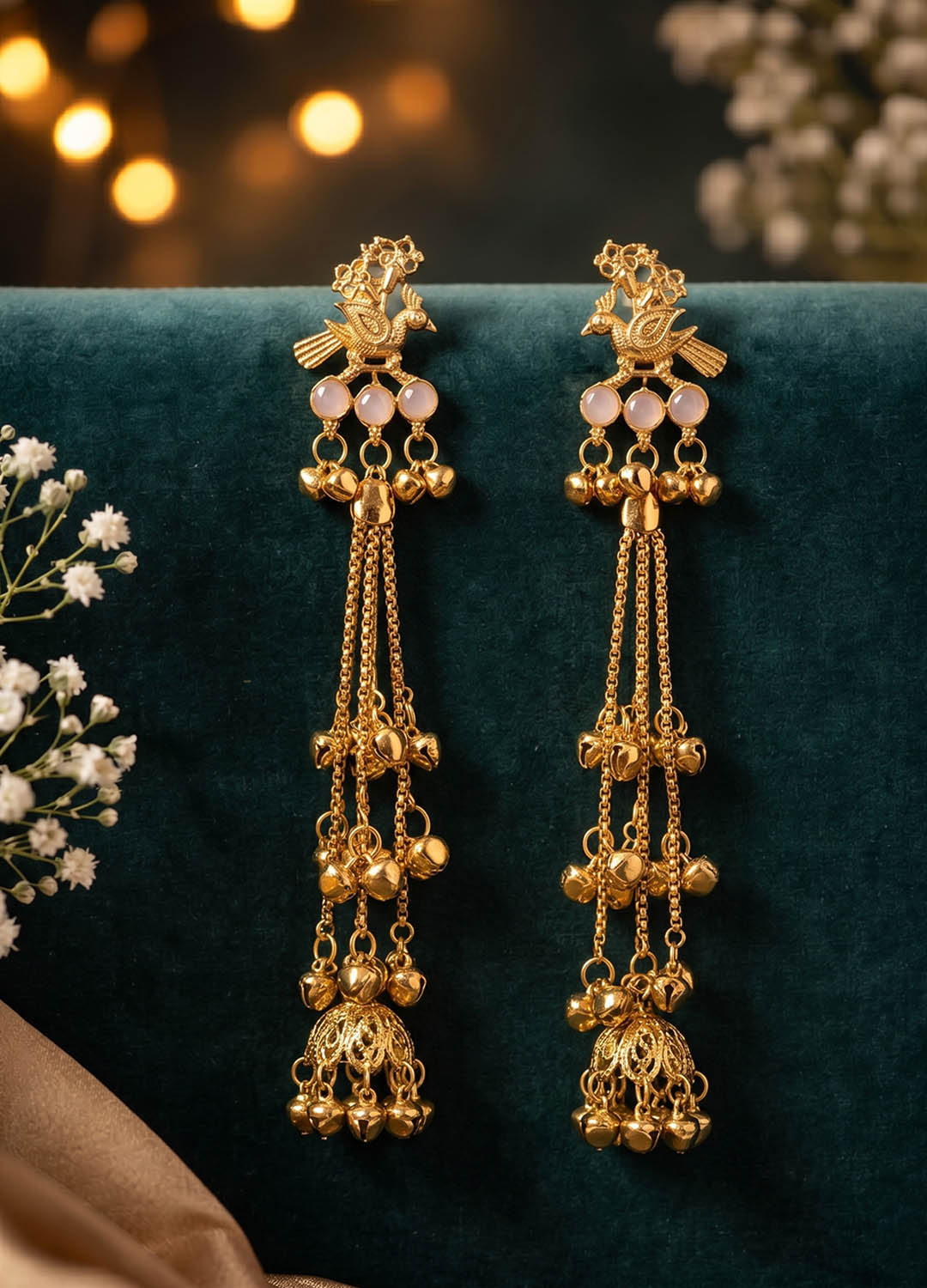 Viran Gulnaar Earrings - Pink