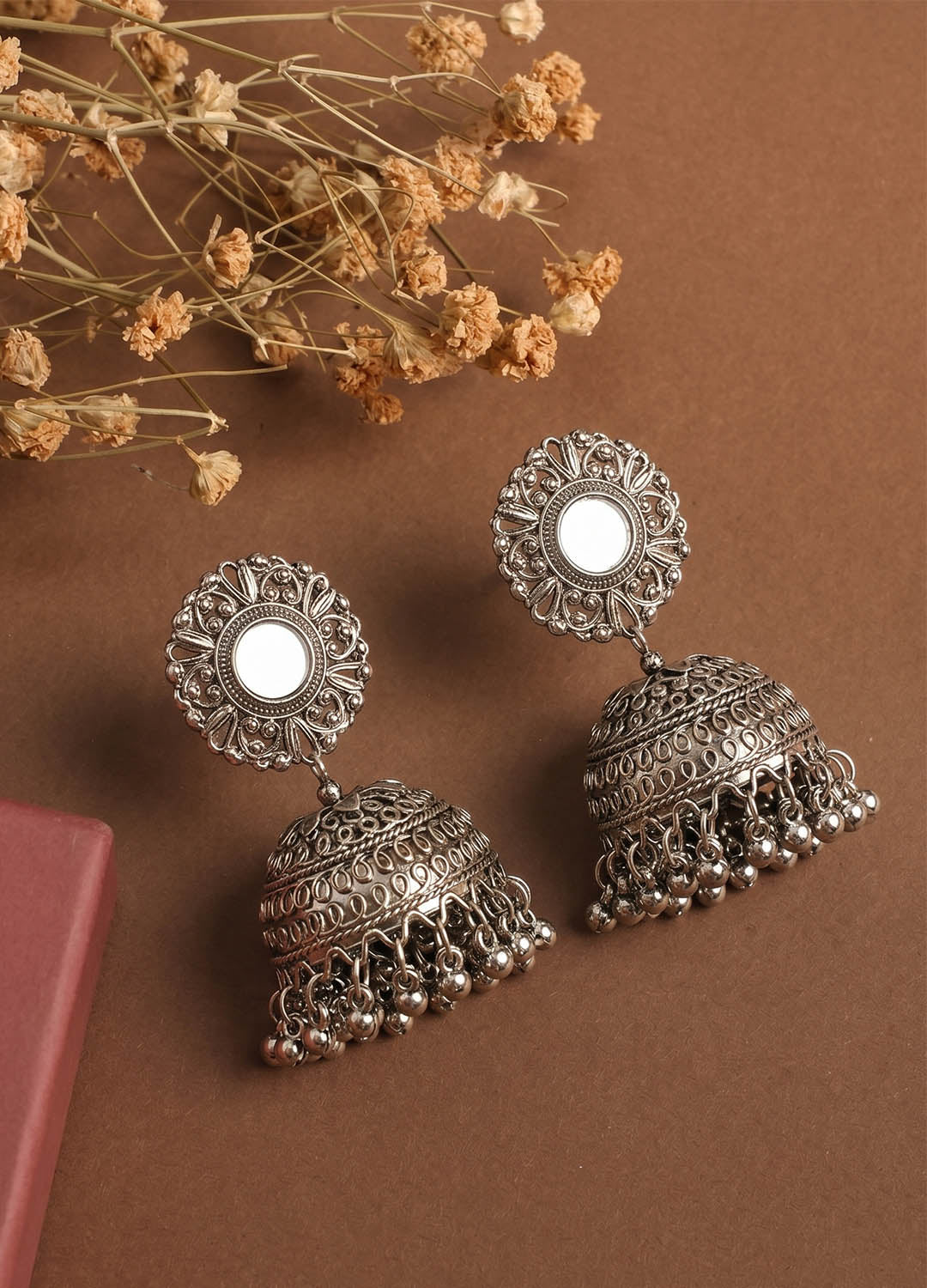 Heer Oxidised Jhumkis