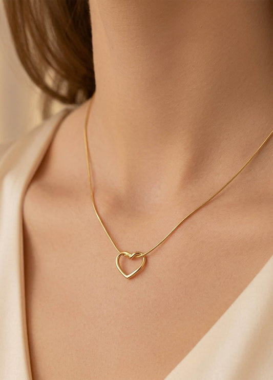 Rosé Heart Necklace