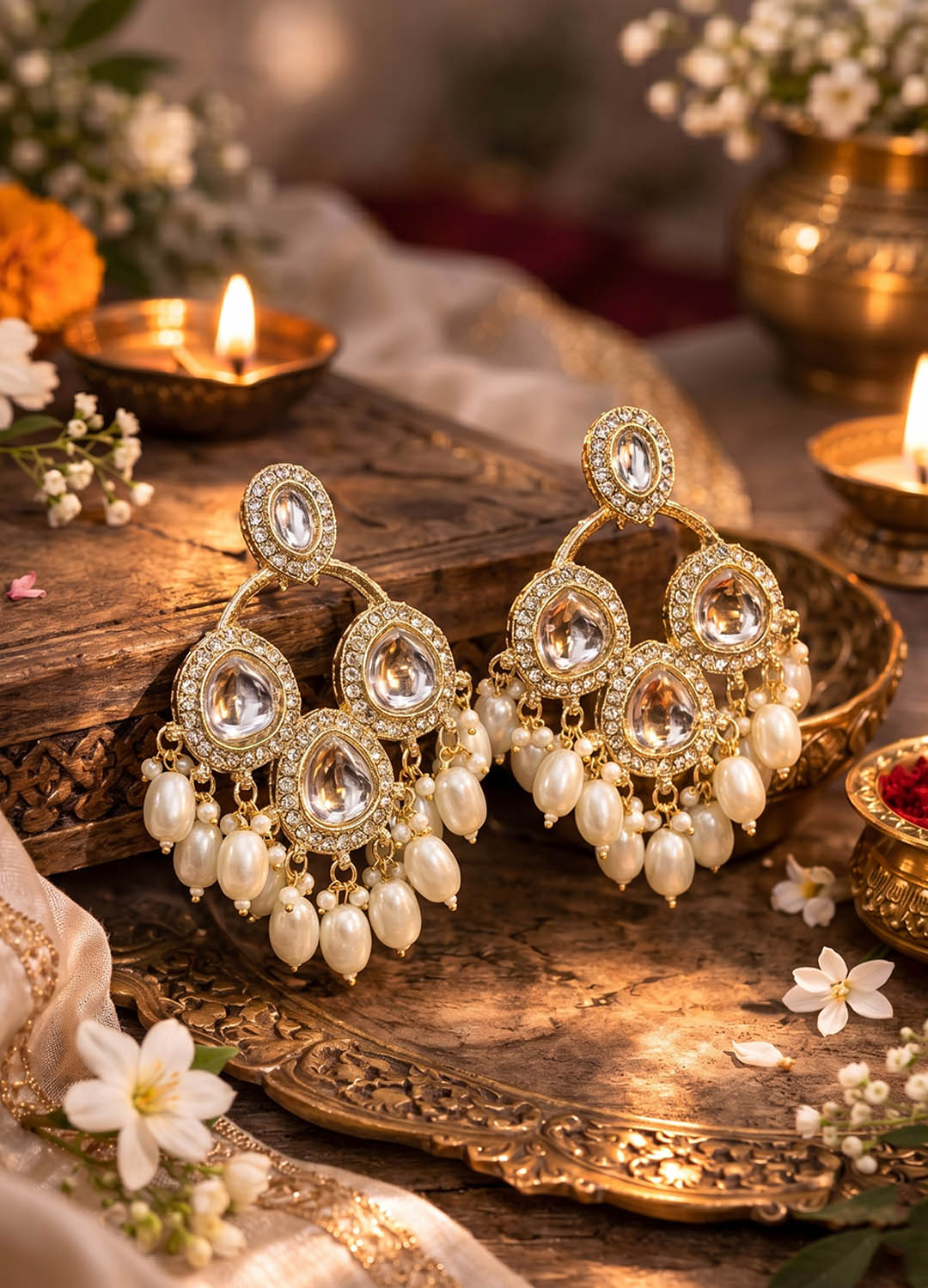 Tarangini Polki Jhumkis