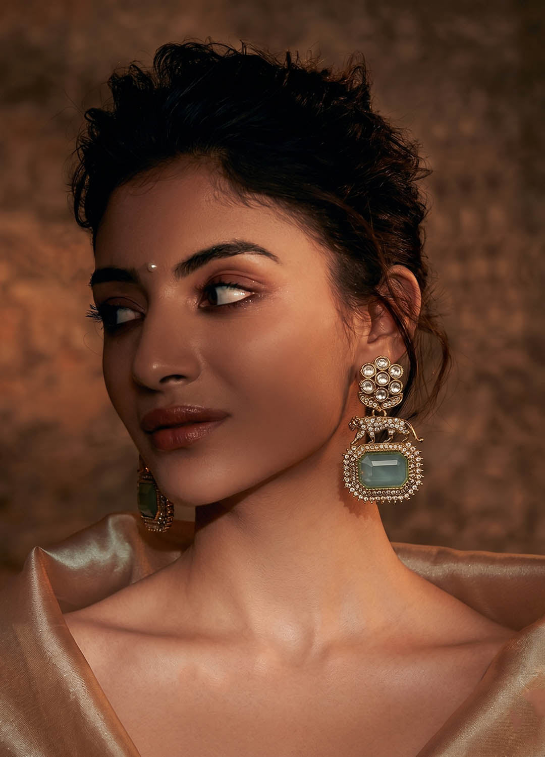 Designer inspired moissanite earrings with luxurious design