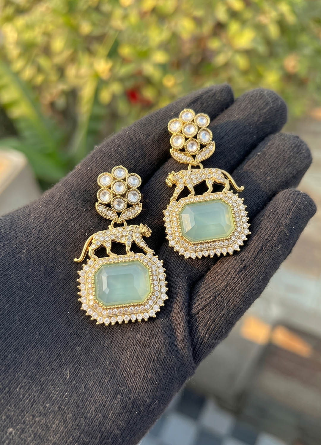 Sabhyasachi Dupe Mosonite Earrings