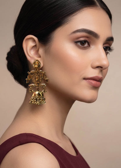 Elegant polki bridal earrings with intricate design